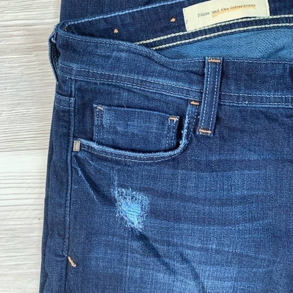 ANTHROPOLOGIE lightly distressed straight leg jeans size 27 - Picture 8 of 16